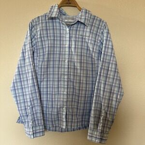 Columbia Omni Shade Men's Long Sleeve Plaid Fishing Shirt Size Large